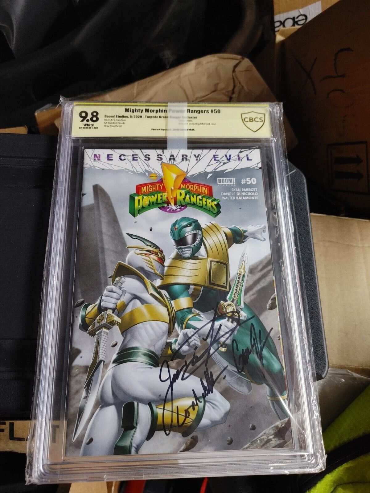 Mighty Morphin Power Rangers #50 Torpedo Exclusive signed by Jason David Frank
