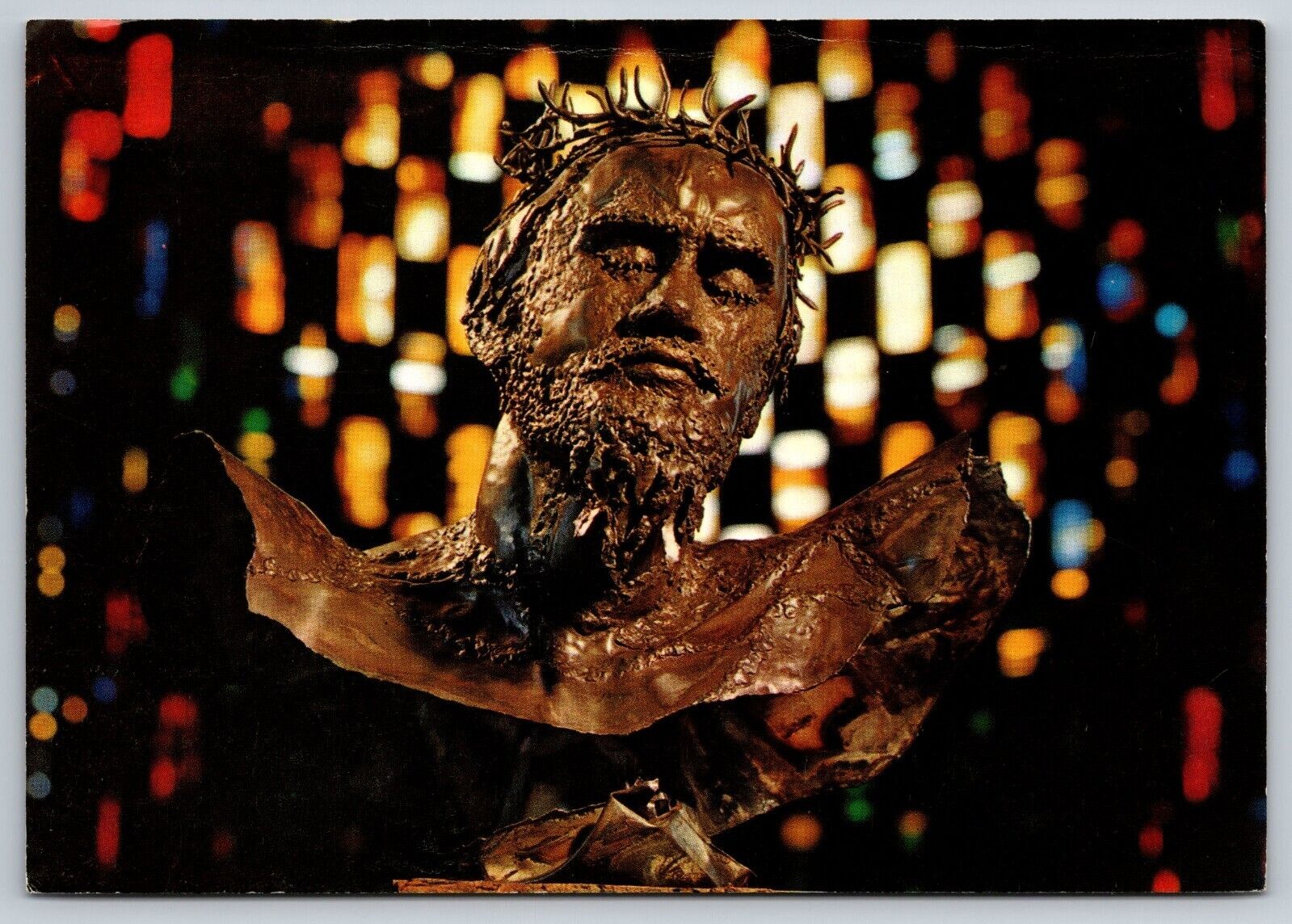 Postcard England Church Coventry Cathedral Head of Christ 3W