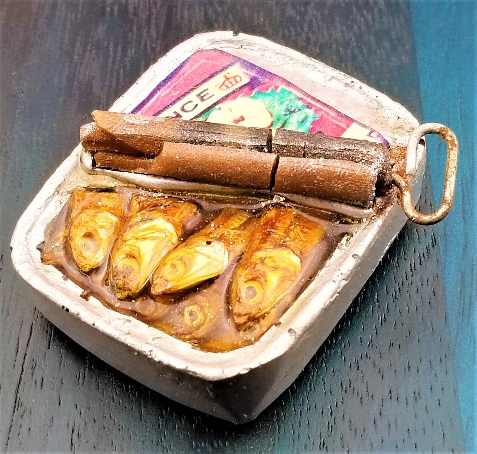 VTG Woo & Locke Ocean Prince Tin Can of Sardines 3D Food Drink Fridge Magnet HTF