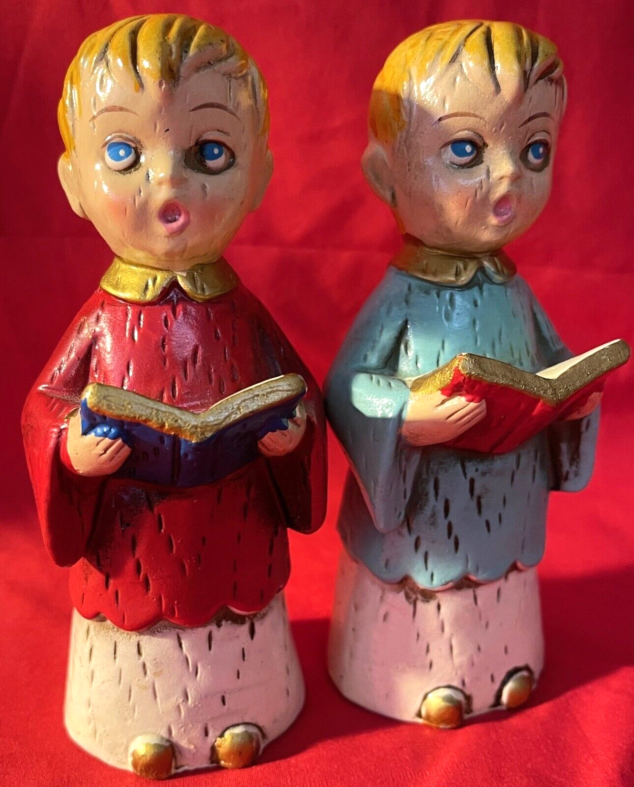 1961  Vintage Chalkware  Choir Boys Figurines 5\