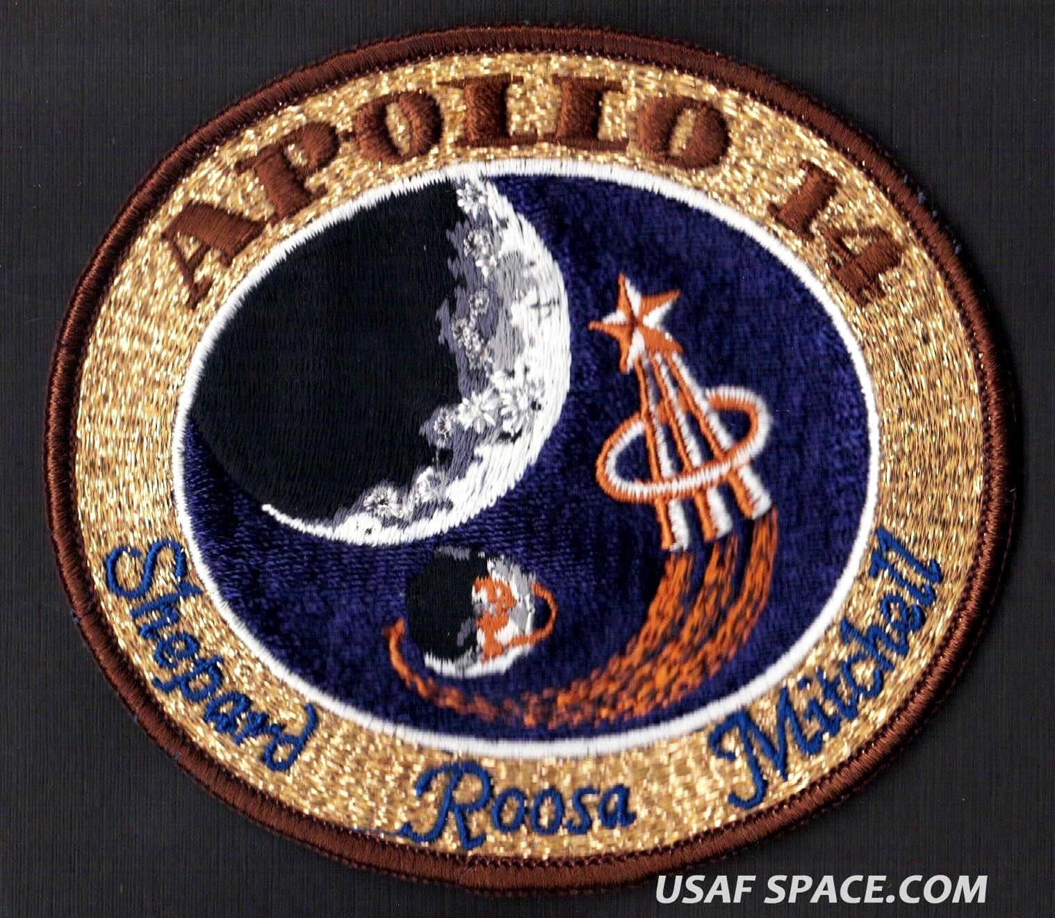 APOLLO 14 LION BROTHERS VINTAGE ORIGINAL NASA Hallmarked CLOTH BACK SPACE PATCH