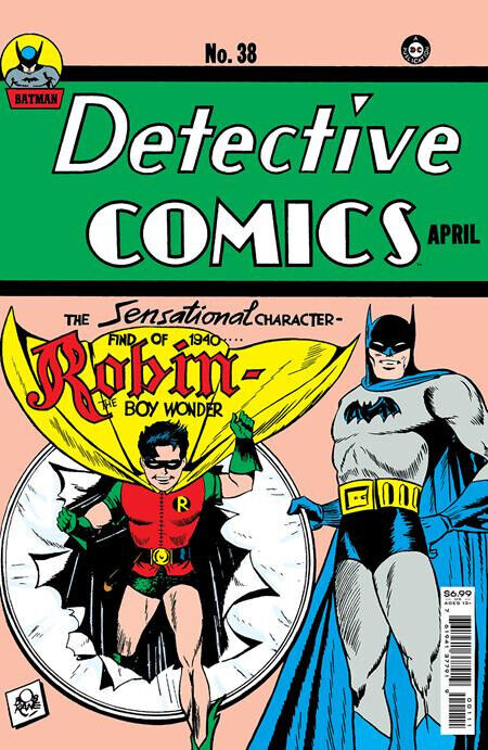 DETECTIVE COMICS #38 (FACSIMILE EDITION)(1ST APPEARANCE ROBIN) COMIC BOOK ~ DC
