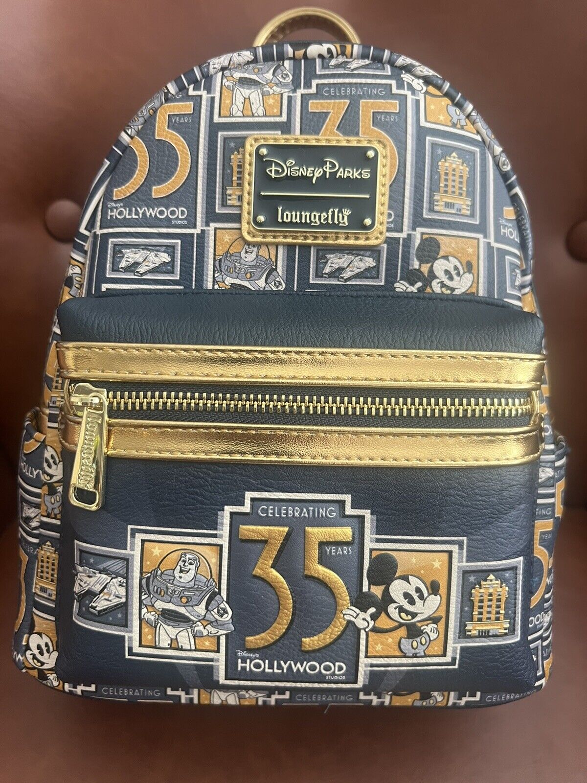 2024 Disney Parks Hollywood Studios 35th Anniversary Loungefly Backpack New.