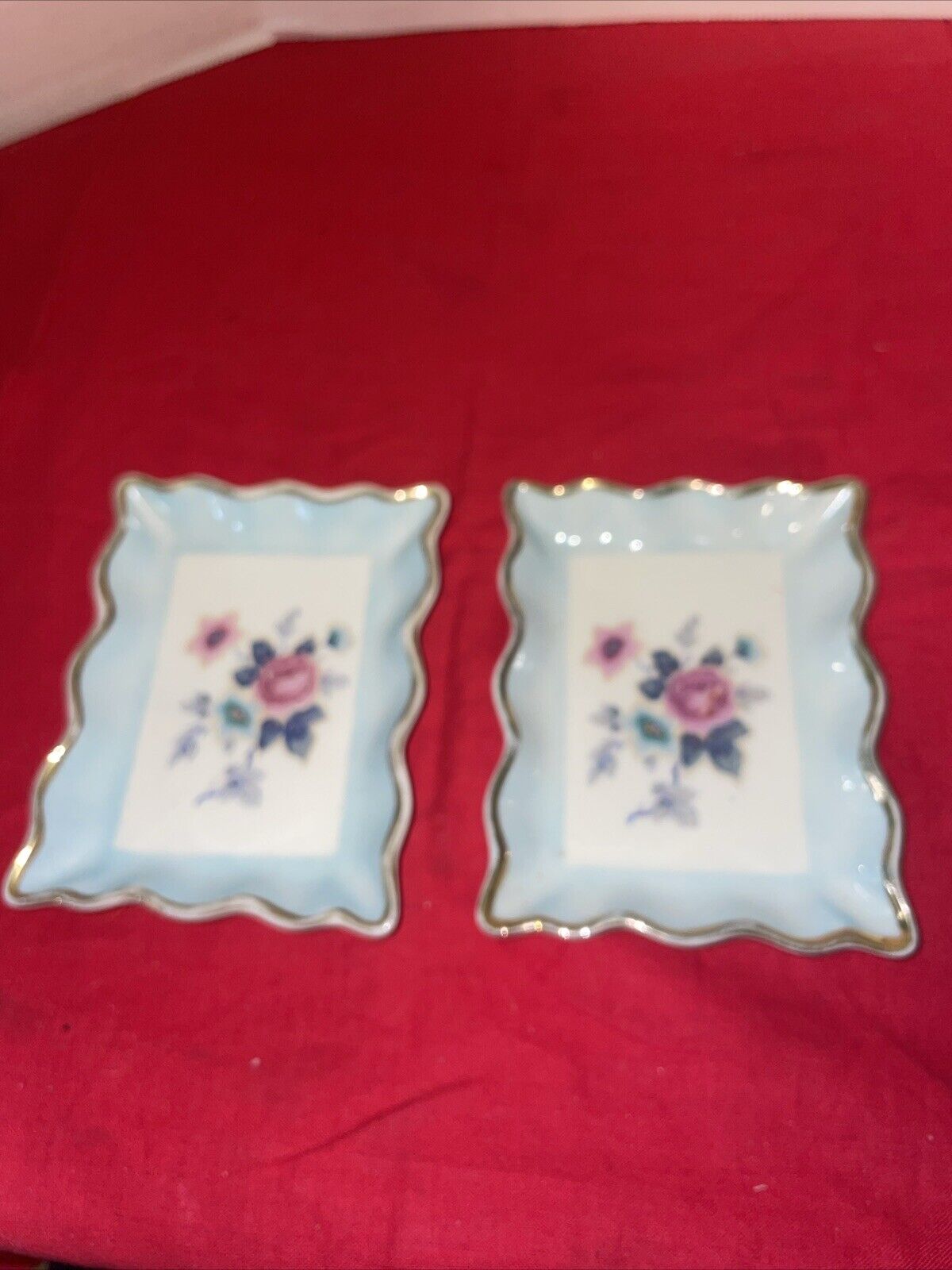 Elegant KAOLENA of CALIFORNIA, TWO MATCHING PIN TRAYS- Estate Find