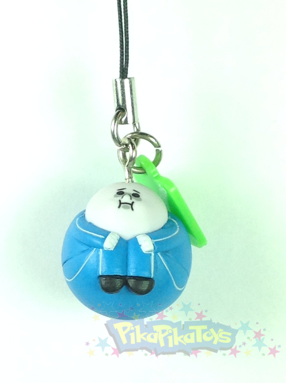 Fat Blue Moon Man - LINE Friends Phone App Mini Figure Mascot Strap Part 5