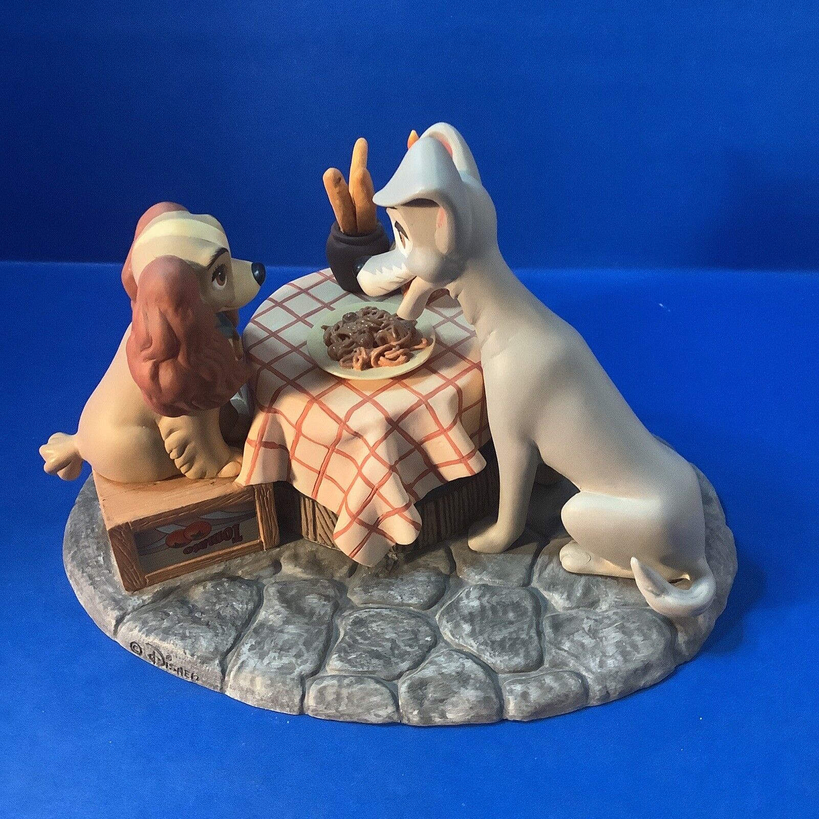 Disney Lady and The Tramp Commemorative musical figurine