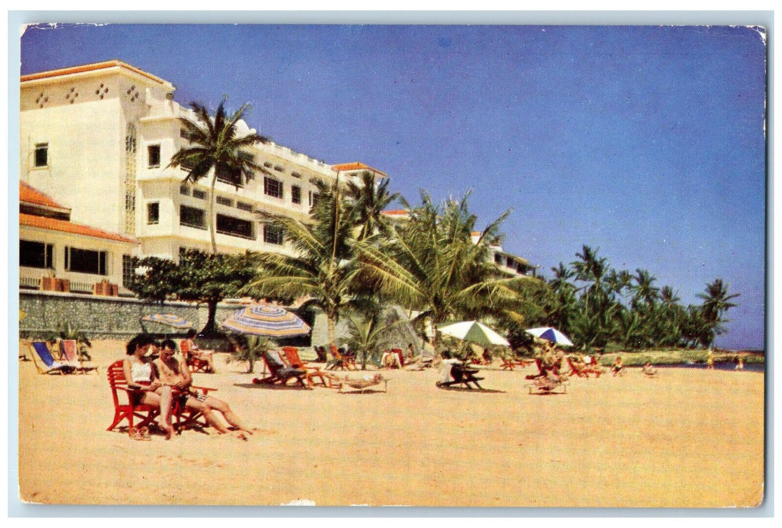c1960\'s The Beach Tower Isle Hotel Ocho Rios Jamaica B.W.I. Vintage Postcard