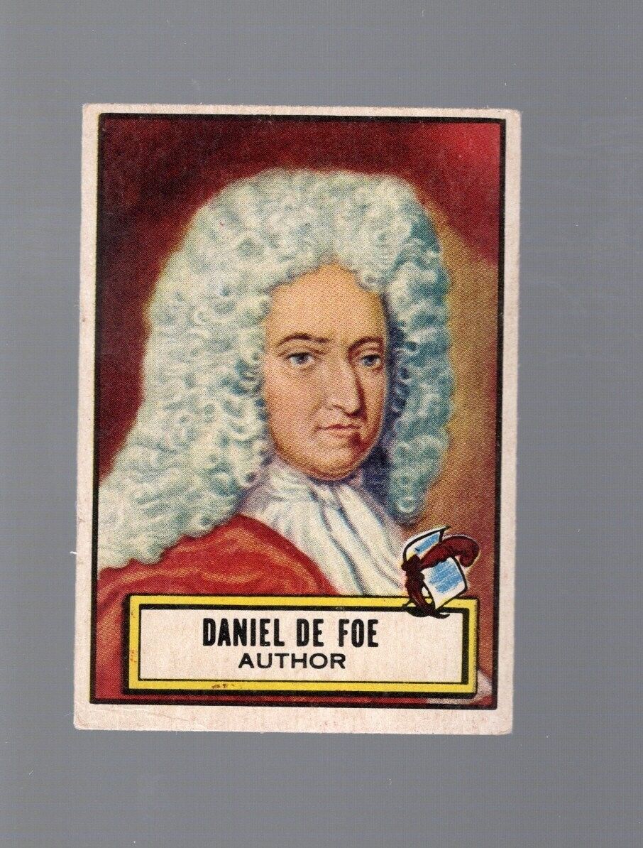 1952 Topps Look 'n See Daniel De Foe #101 2p6