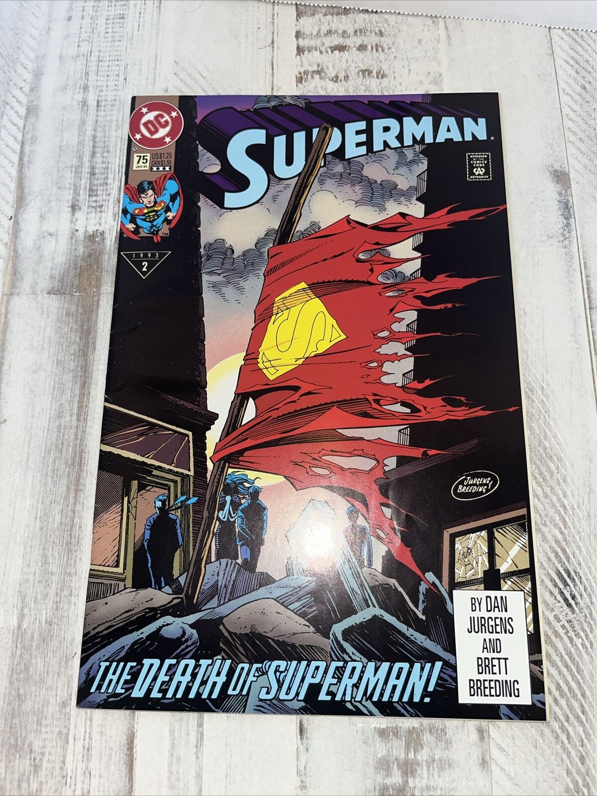 DC Comics Superman Comic Book The Death of Superman #2 1993