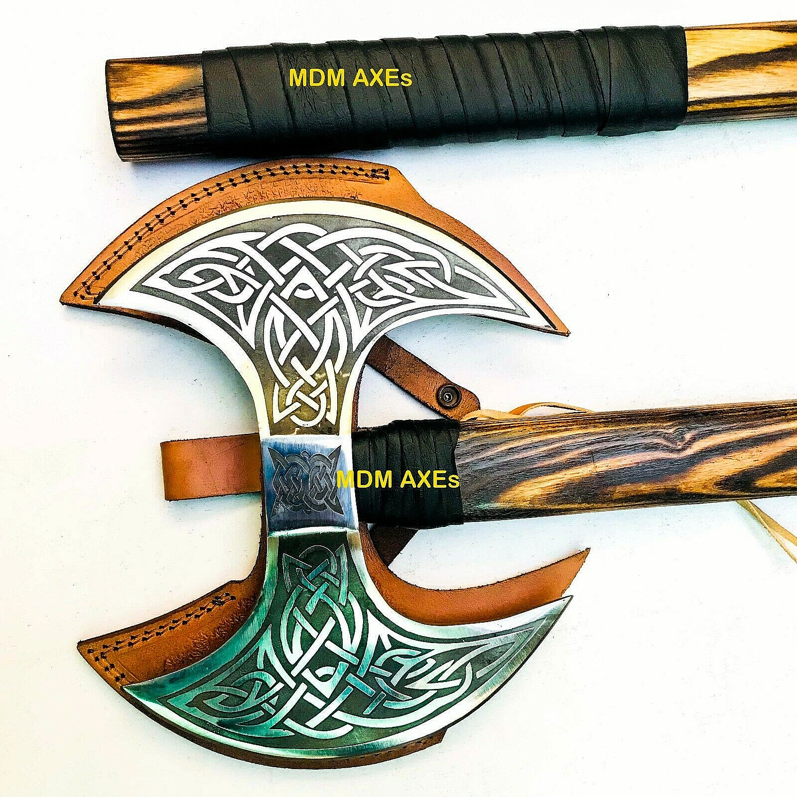 1pc Axe Only-Double Head Hand forged High carbon steel handmade Viking Axe Gift