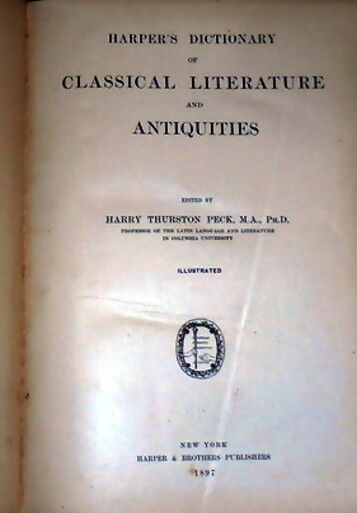 Dictionary Encyclopedia Ancient Antiquities Art History Literature Artifact Love