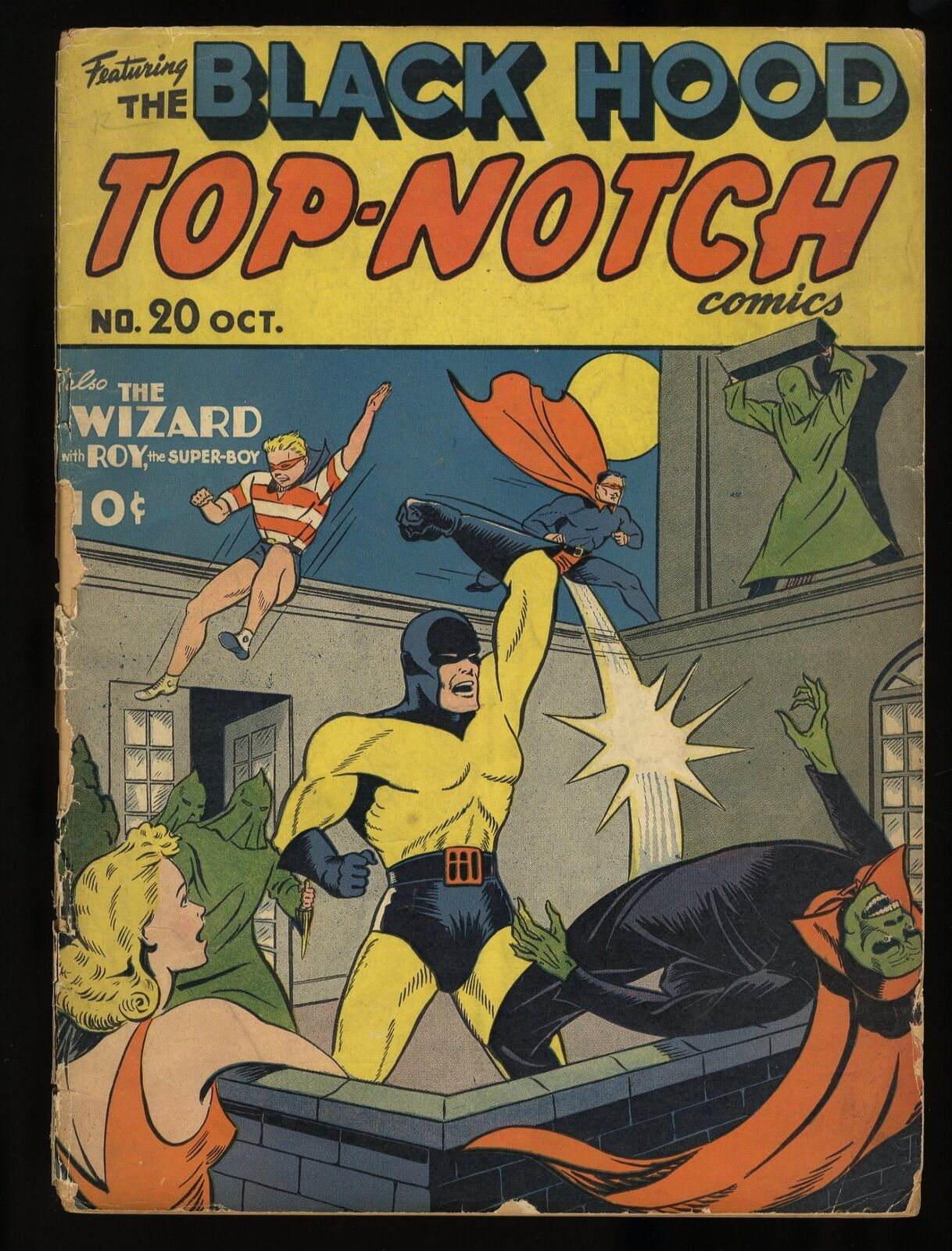 Top Notch Comics #20 GD- 1.8 Black Hood Appearance Archie 1941