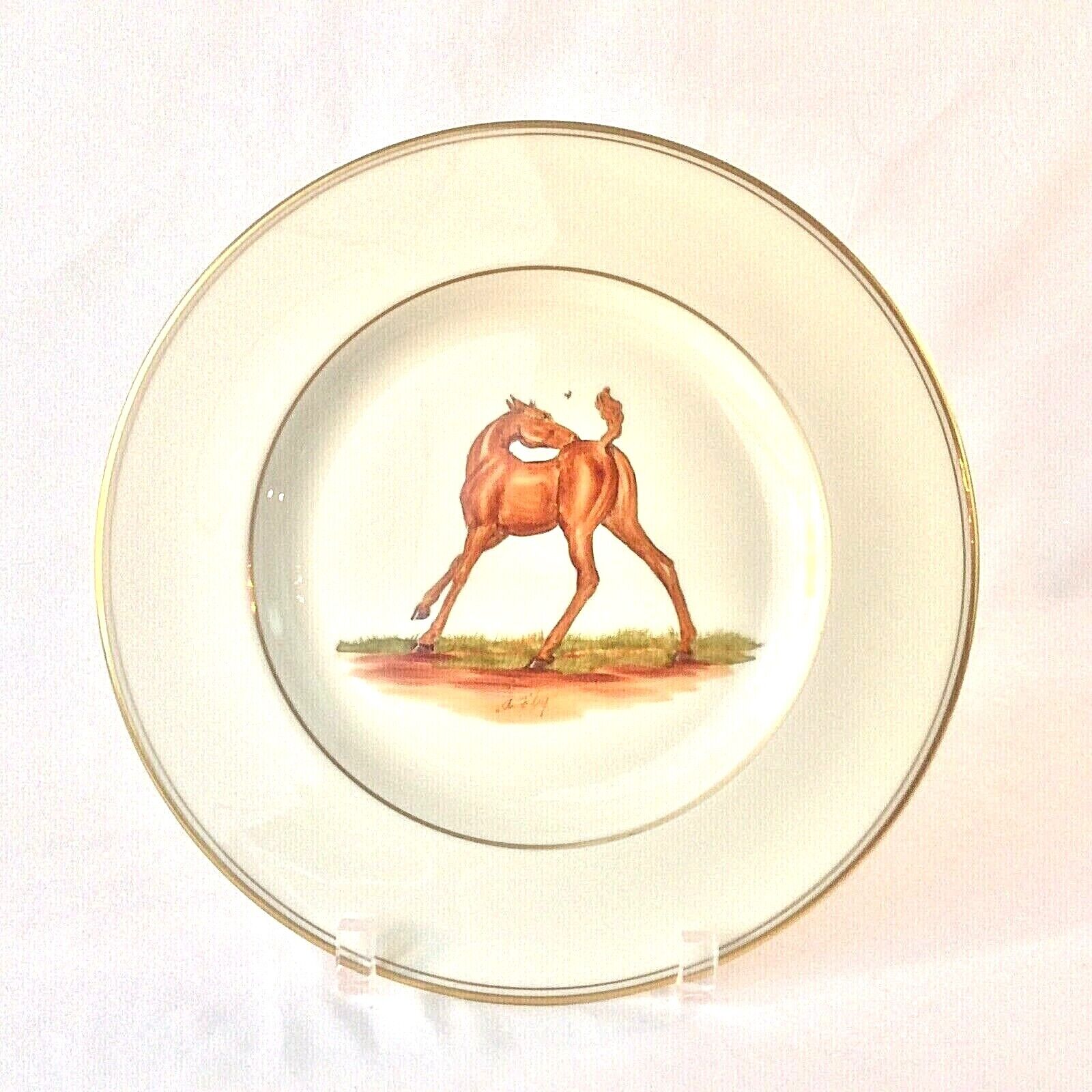 ABERCROMBIE FITCH HORSE DINNER PL CHARGER 10.75\