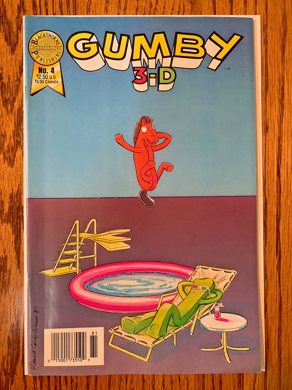 Gumby 3-D #4 VF+ Blackthorne 1987 Art Clokey | Combined Shipping Available