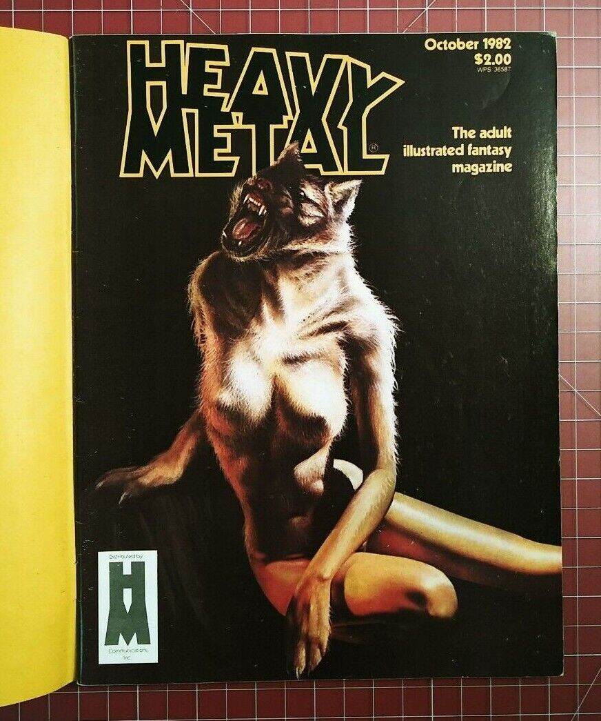 Heavy Metal Magazine - October 1982 - Original Mailing Cover