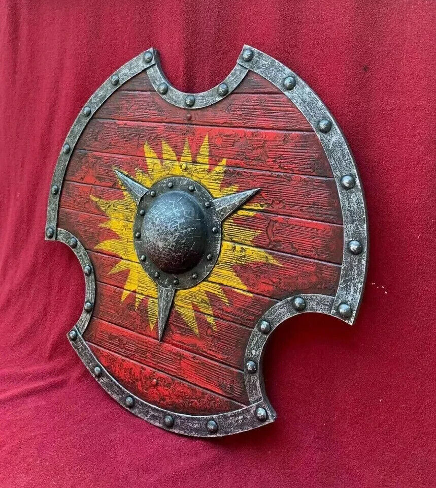 Medieval Valkyrie Authentic Viking Shield, valhalla shield, Round Wooden Shield