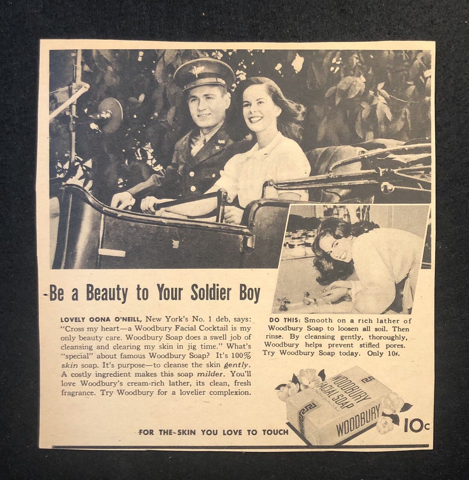 1940’s Camay Soap War Soldier Magazine Ad