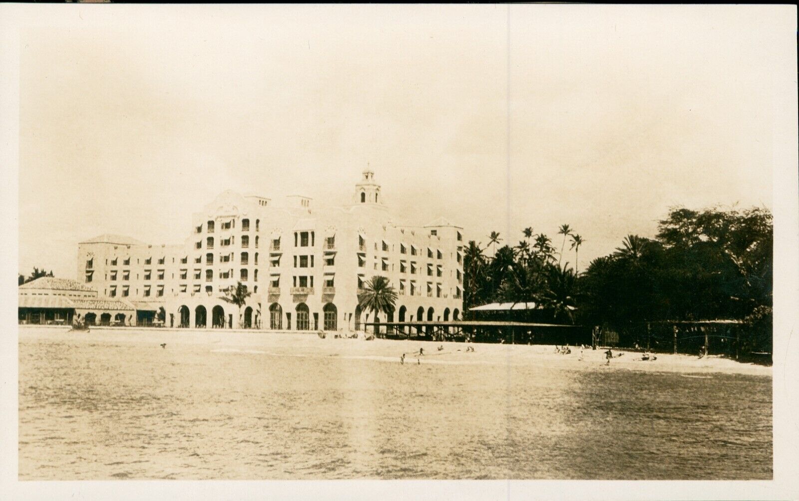 late 1920's Waikiki the new Royal Hawaiian Hotel Hawaii Photo #2