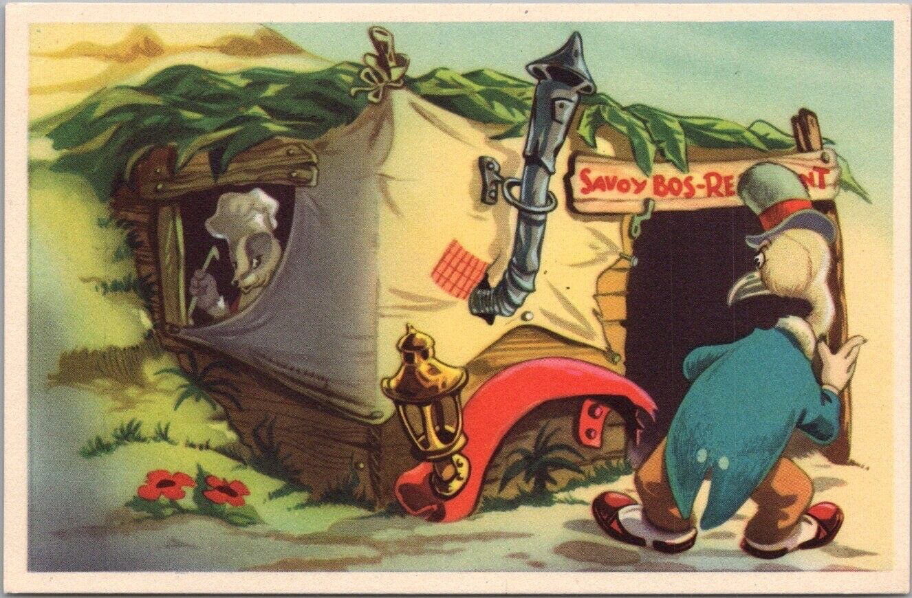 Vintage 1950s DOREMIAS DAS Dutch Fairy Tale Nursery Rhyme Postcard - Number 4