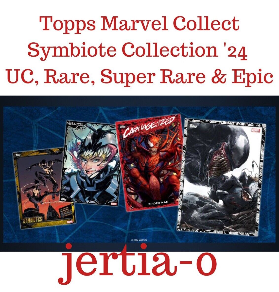 Topps Marvel Collect SYMBIOTE COLLECTION \'24 FULL SET