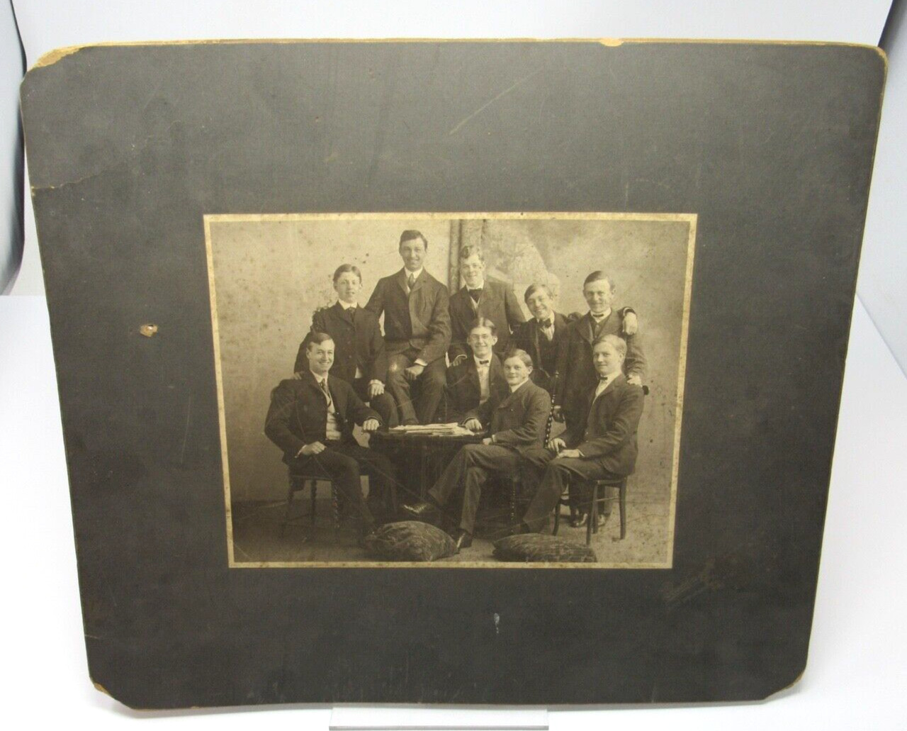 1890s Handsome Young Men Cabinet Photograph San Francisco Frederick Bushnell Gay
