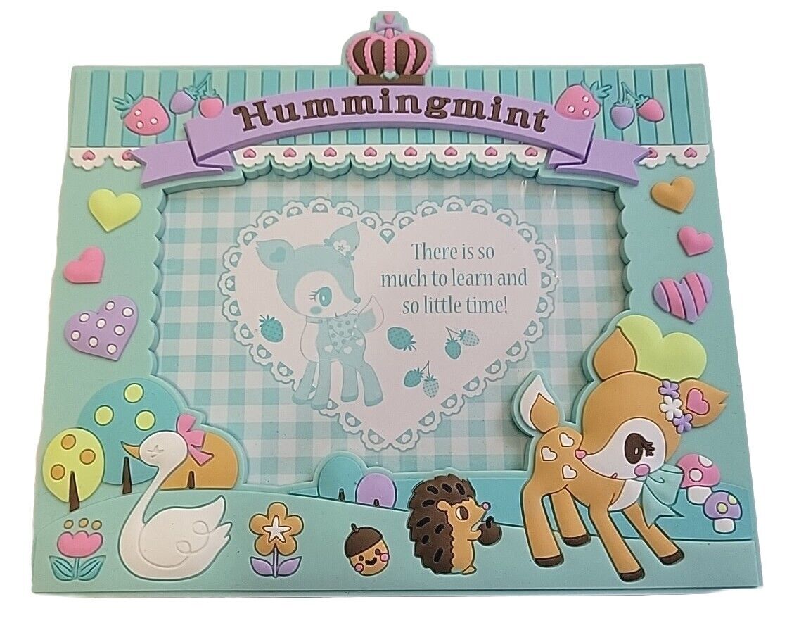 Sanrio Hummingmint Photo Frame 2015 Patchwork Rubber Japan Gently Used 