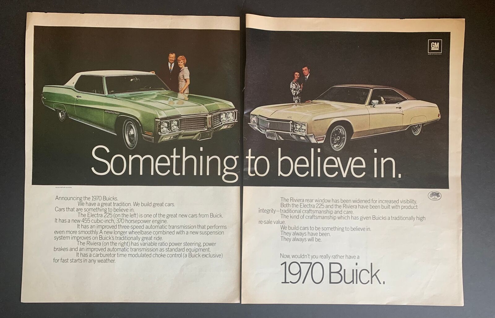 Vintage 1970 Buick Automobile Print Ad