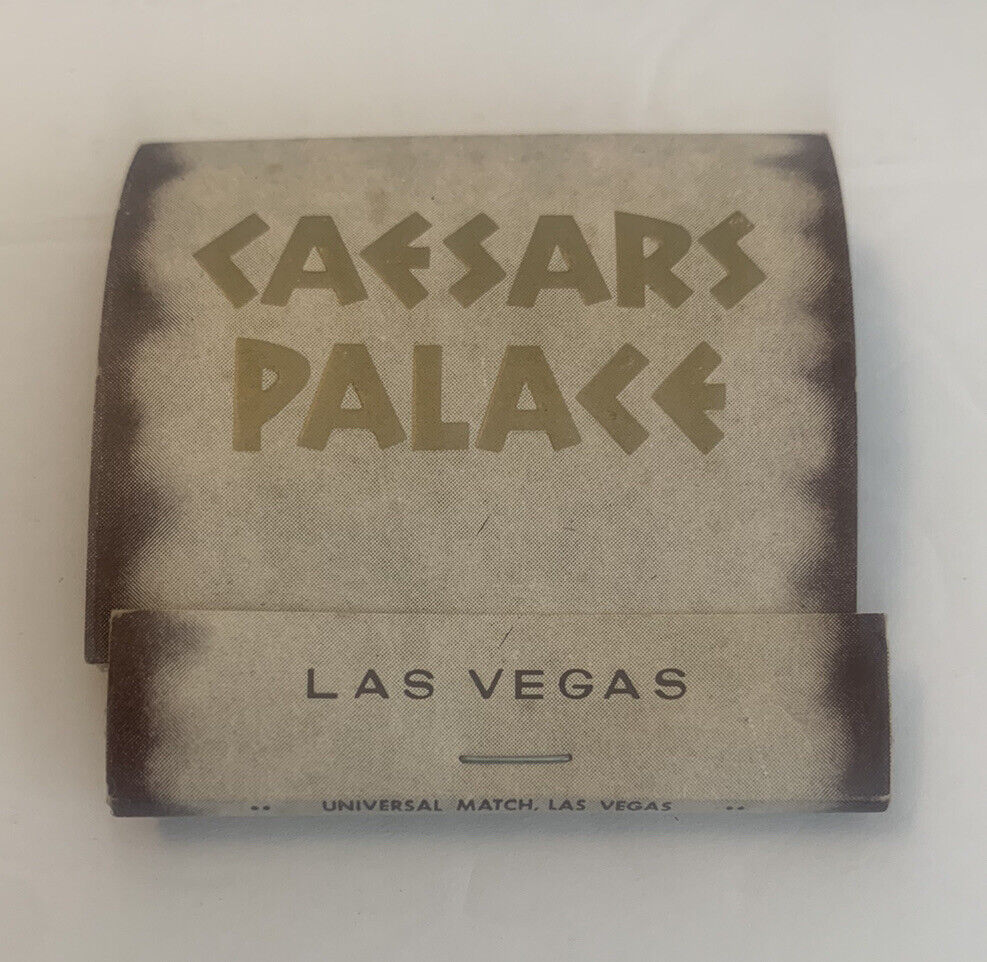 Vintage Caesars Palace Matchbook Matches Full Unstruck Ad Las Vegas Souvenir