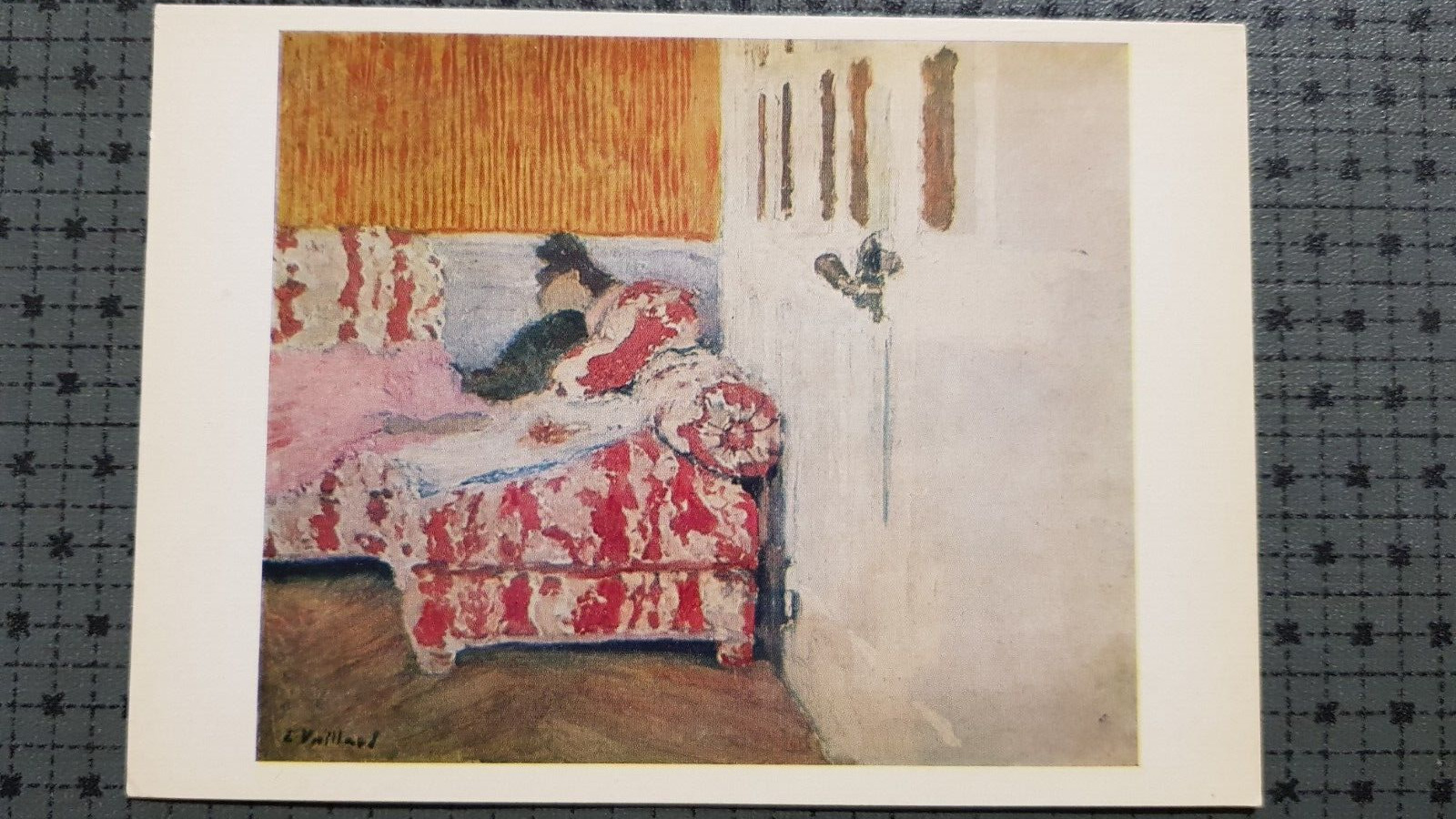 Soviet Postcard 1982 Jean Edouard Vuillard On the Sofa White Room Art