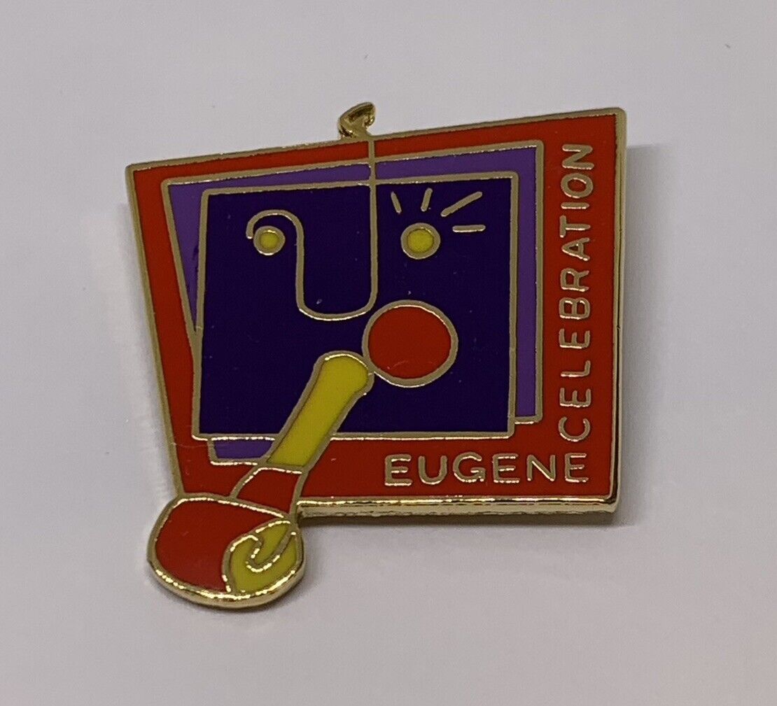 Vintage Eugene Celebration Oregon Fine Visual Art Souvenir Lapel Pin (152)