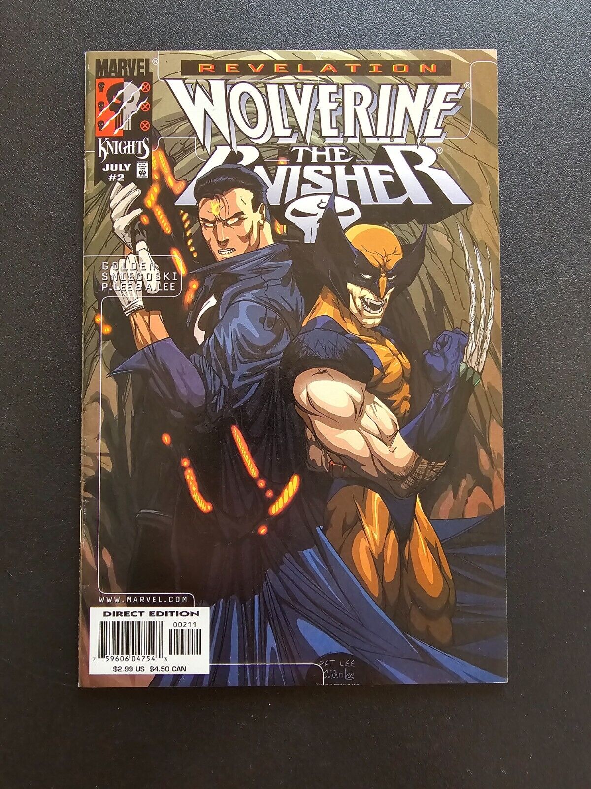 Marvel Comics Wolverine Punisher Revelation #2 July 1999 Pat Lee art