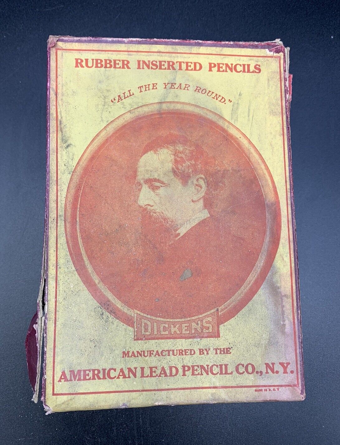 Vintage Dickens Pencils -  Box of 12 dozen  Unused  American Pencil Co