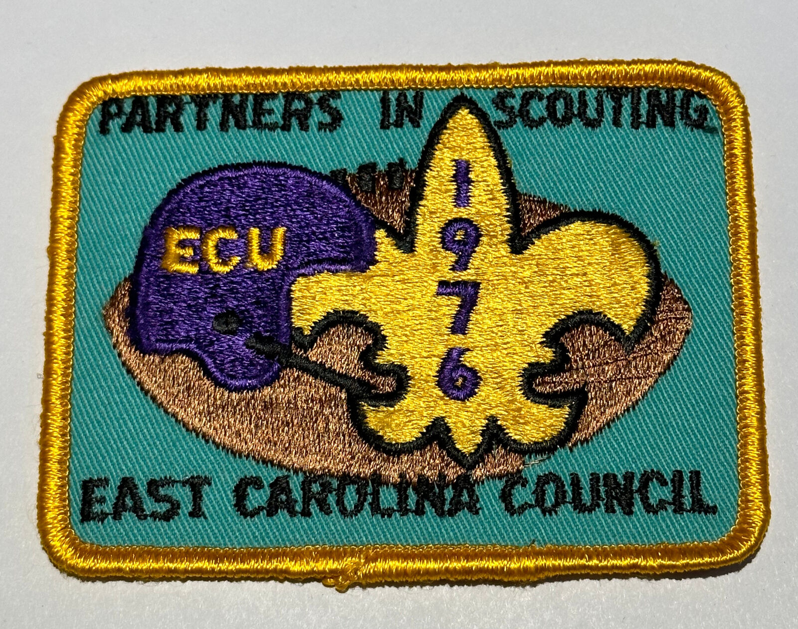 East Carolina Council Football ECU 1976  Patch Boy Scout TK4