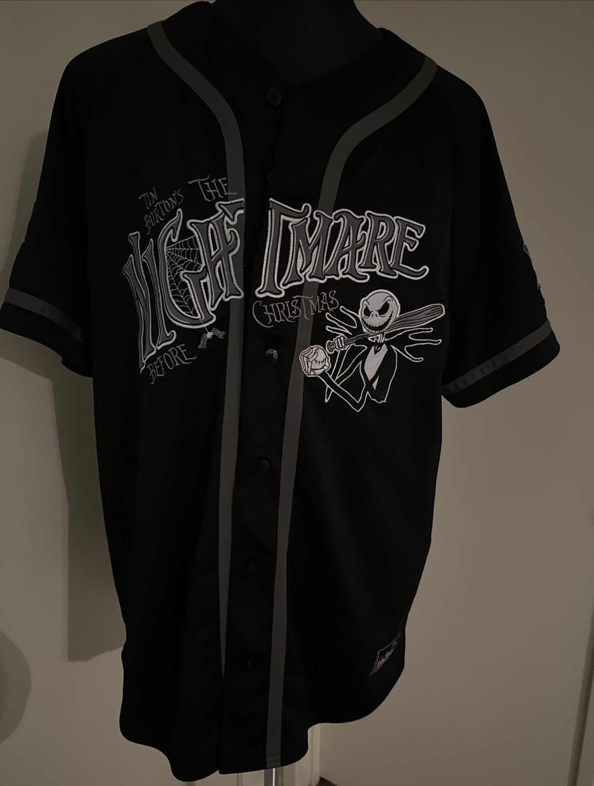 Disney  The Nightmare Before Christmas  Baseball Jersey (XL) Authentic Halloween
