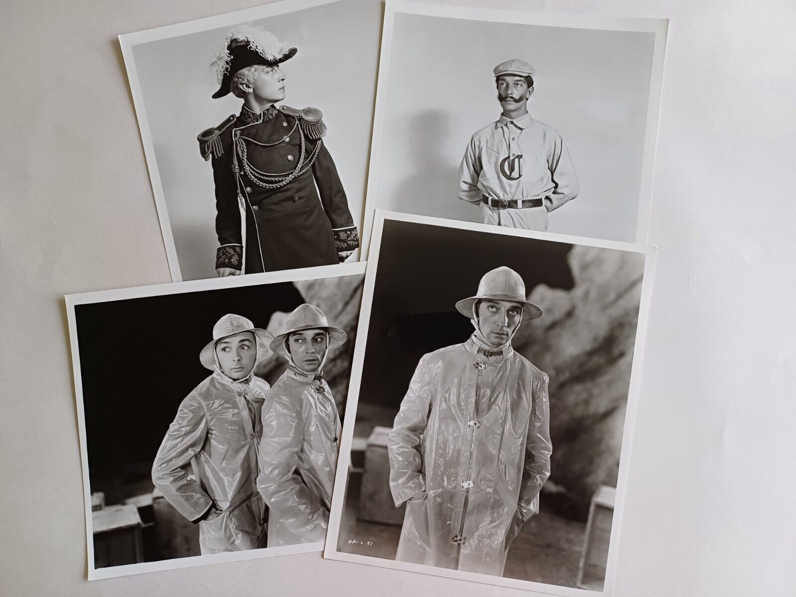Buster Keaton Set of 4 MGM Early Sound Rarely Seen Photos Photographs 8x10