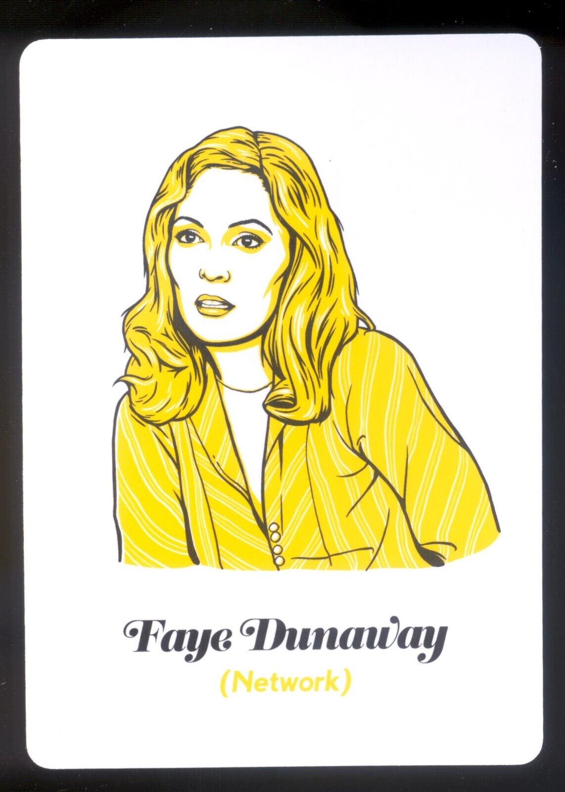 Faye Dunaway Hollywood Celebrity Movie Flim Trading Game Card