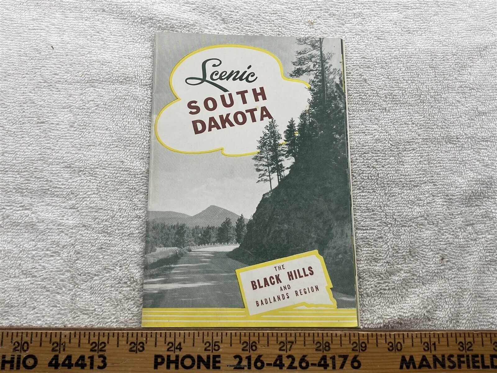 1950s Scenic South Dakota Pictorial Guidebook- Black Hills & Badlands Vtg