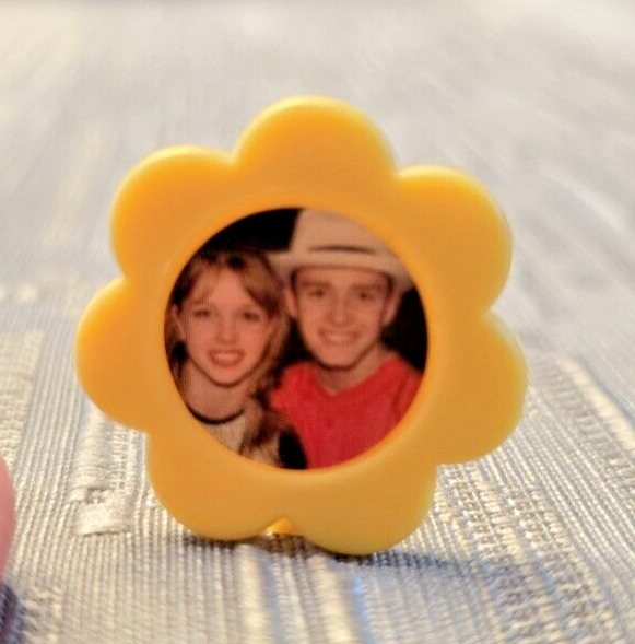 very young Britney Spears Justin Timberlake framed 1