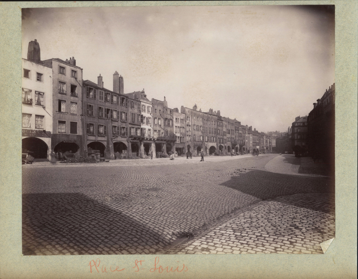 France, Metz, Place Saint-Louis vintage print print print print period 24x31 
