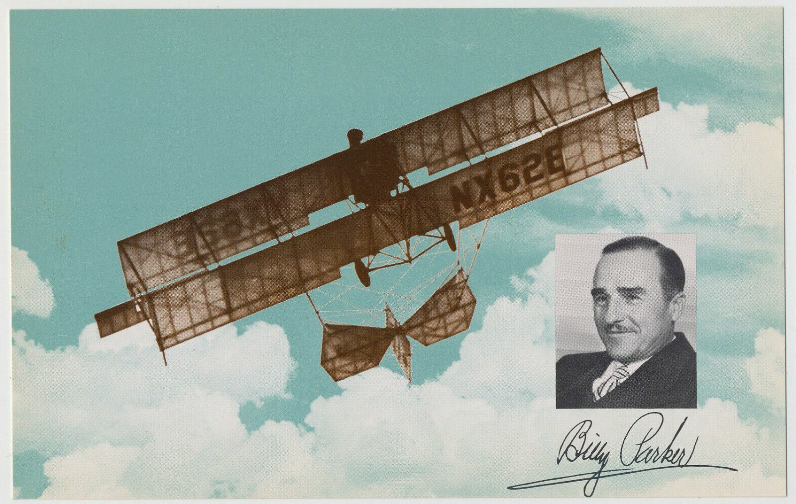 Billy Parker\'s Pusher / Curtiss D (NX62E) Phillips Petroleum Company Postcard