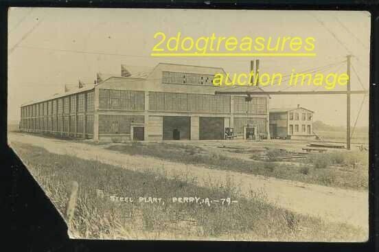 Rppc Steel Plant Perry Ia Iowa Factory Foundry Nw Of Des Moines Old Real Photo