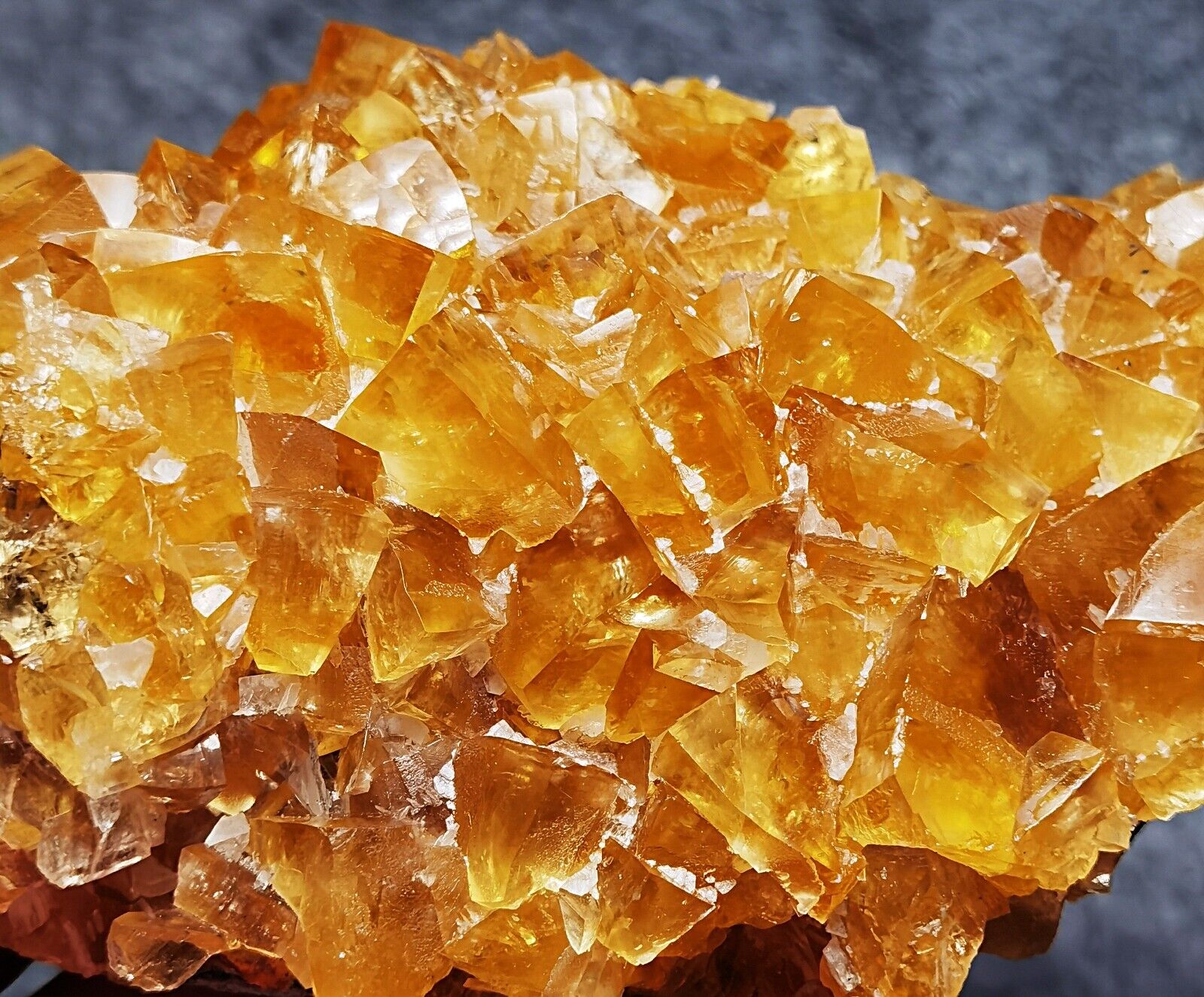 1204g Rare Transparent Yellow Fluorite Crystal Mineral Specimen/C​hina