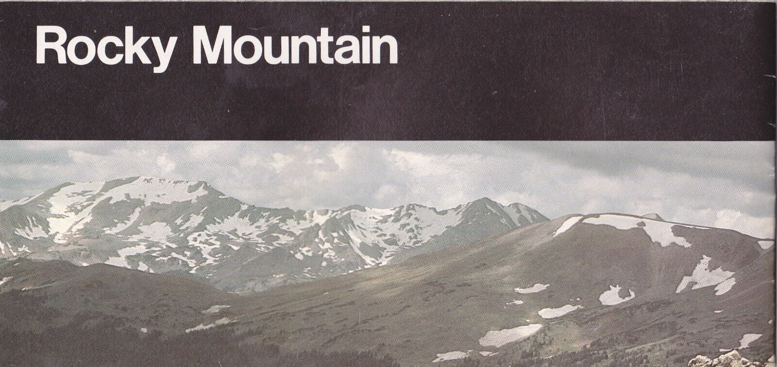 1996 Rocky Mountain National Park Color Map Brochure