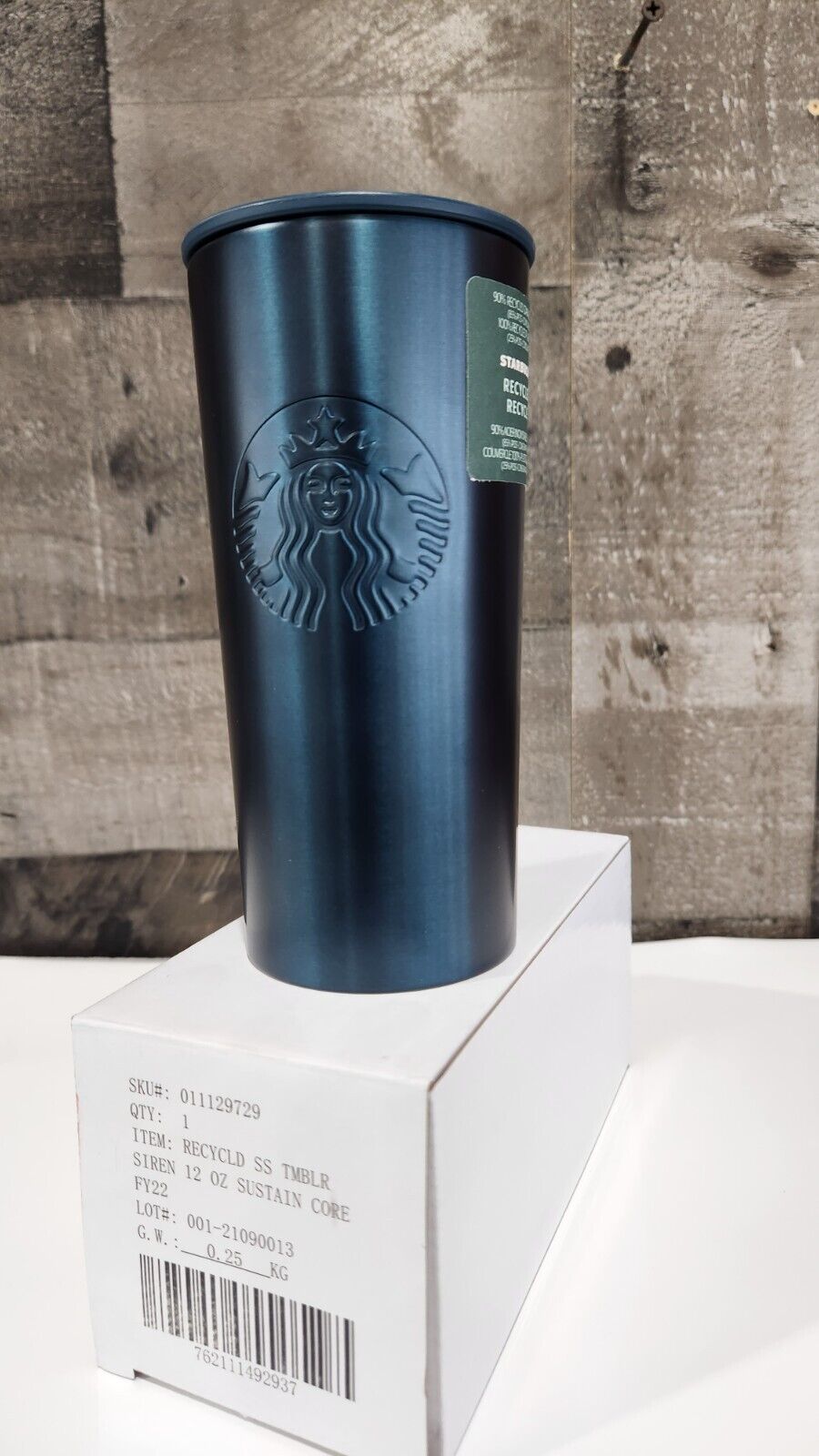 Gorgeous 12 oz Teal Green Starbucks Tumbler Stainless Steel Hot & Cold Drinks
