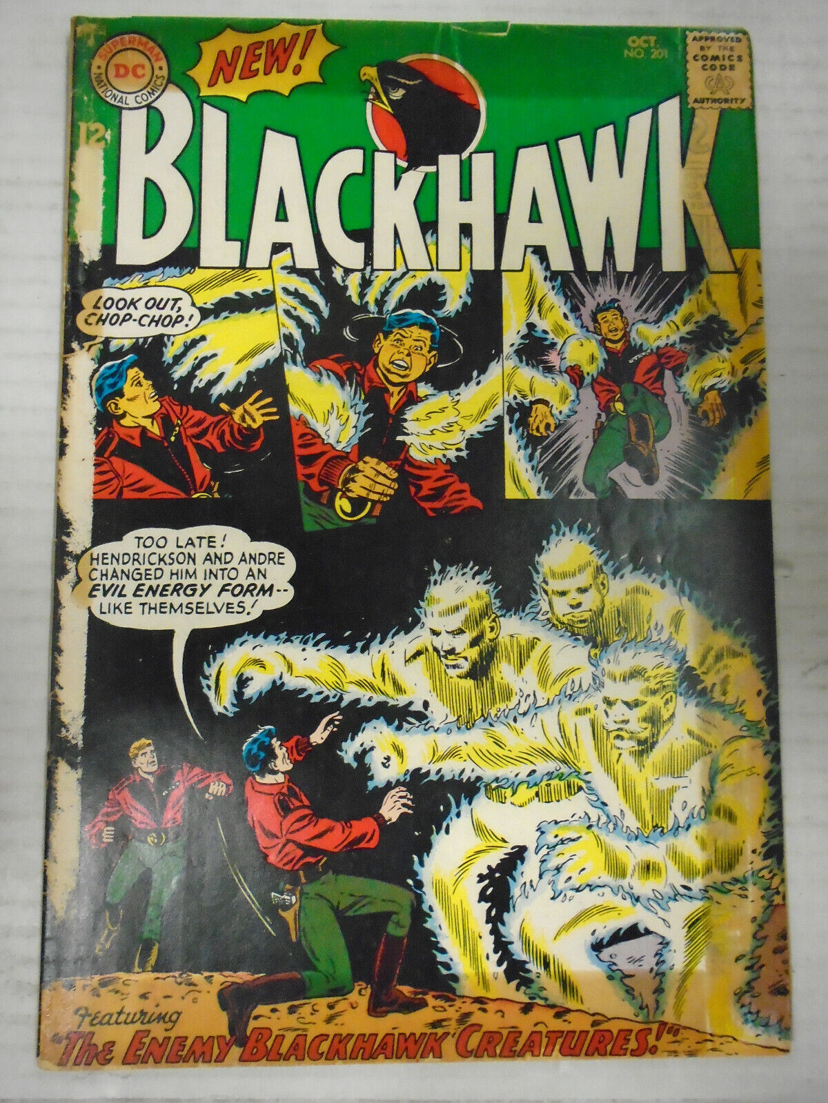 BLACKHAWK #201 (1964) Carl Kendell, The Sniper, Professor Milbrook, Olaf, Stan