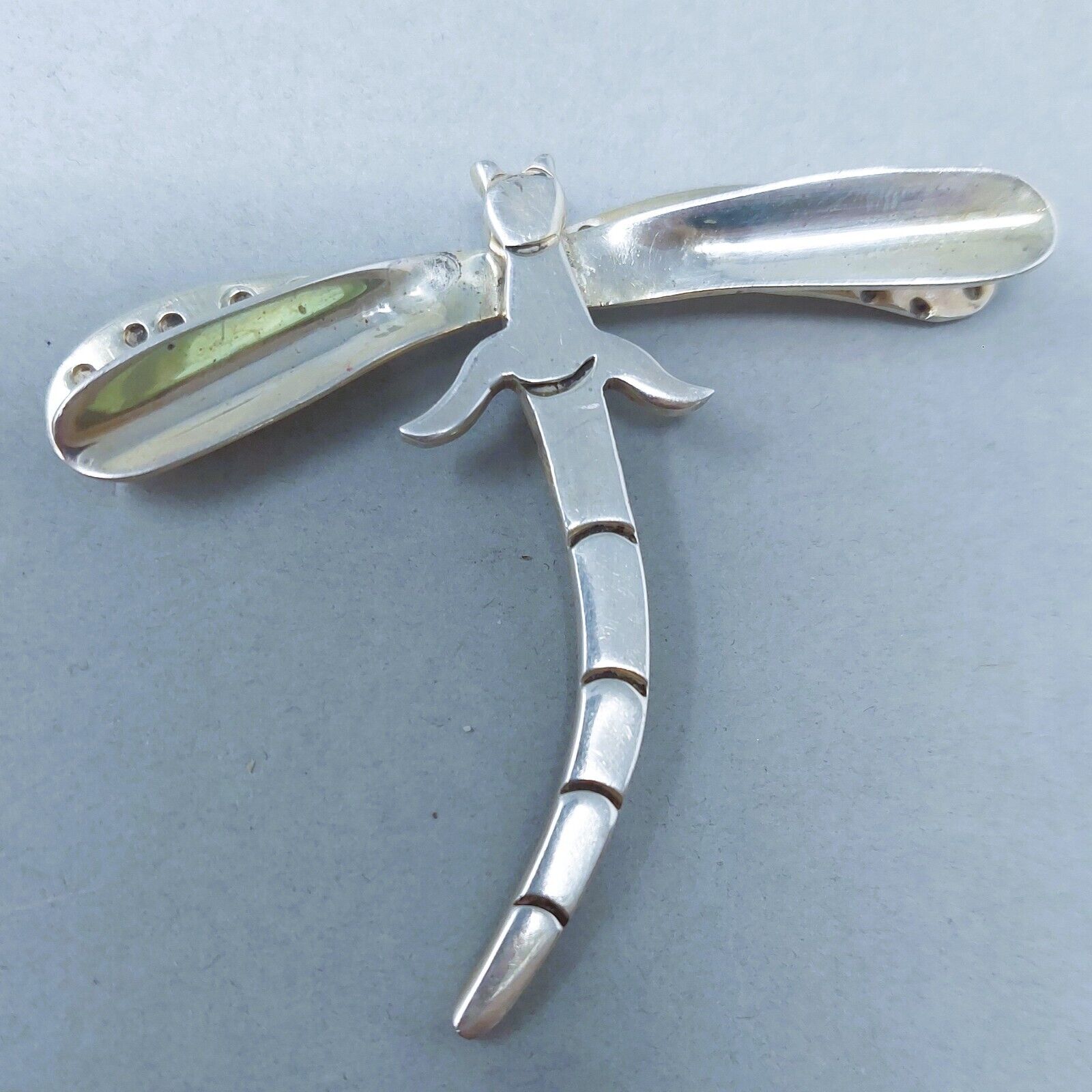 Southwest Sterling Silver Dragonfly Pin