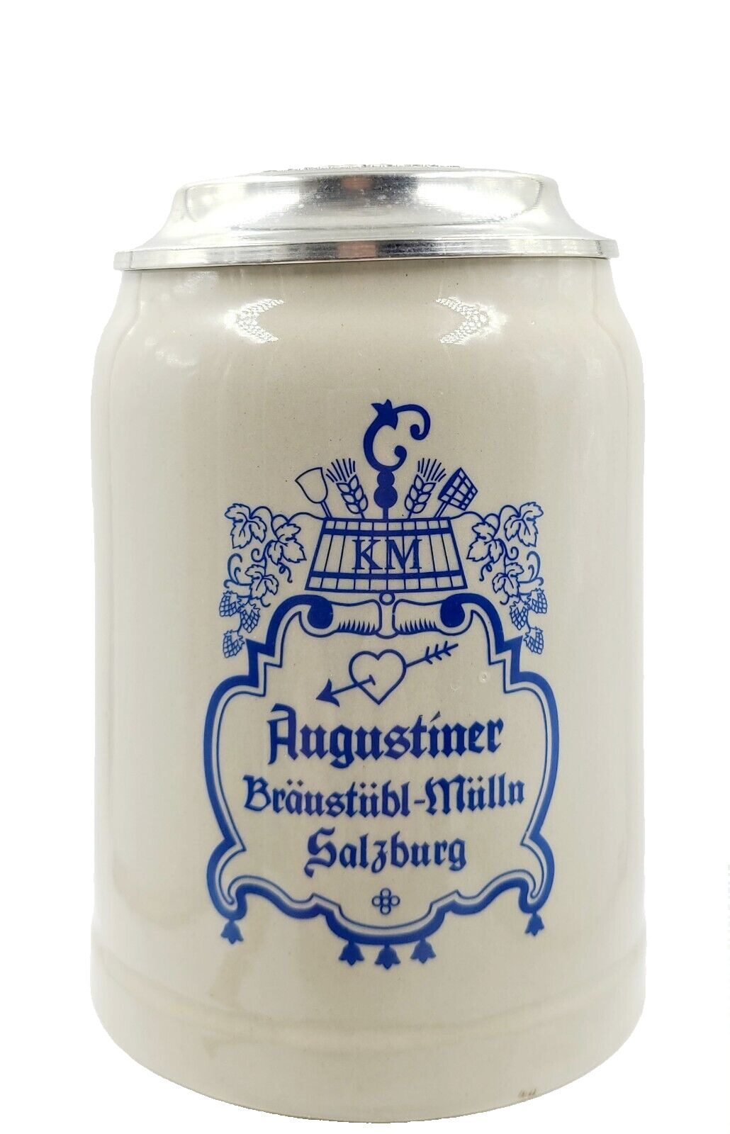 Augustiner Braustubl Mulln Salsburg Kloster Beer Stein .5l
