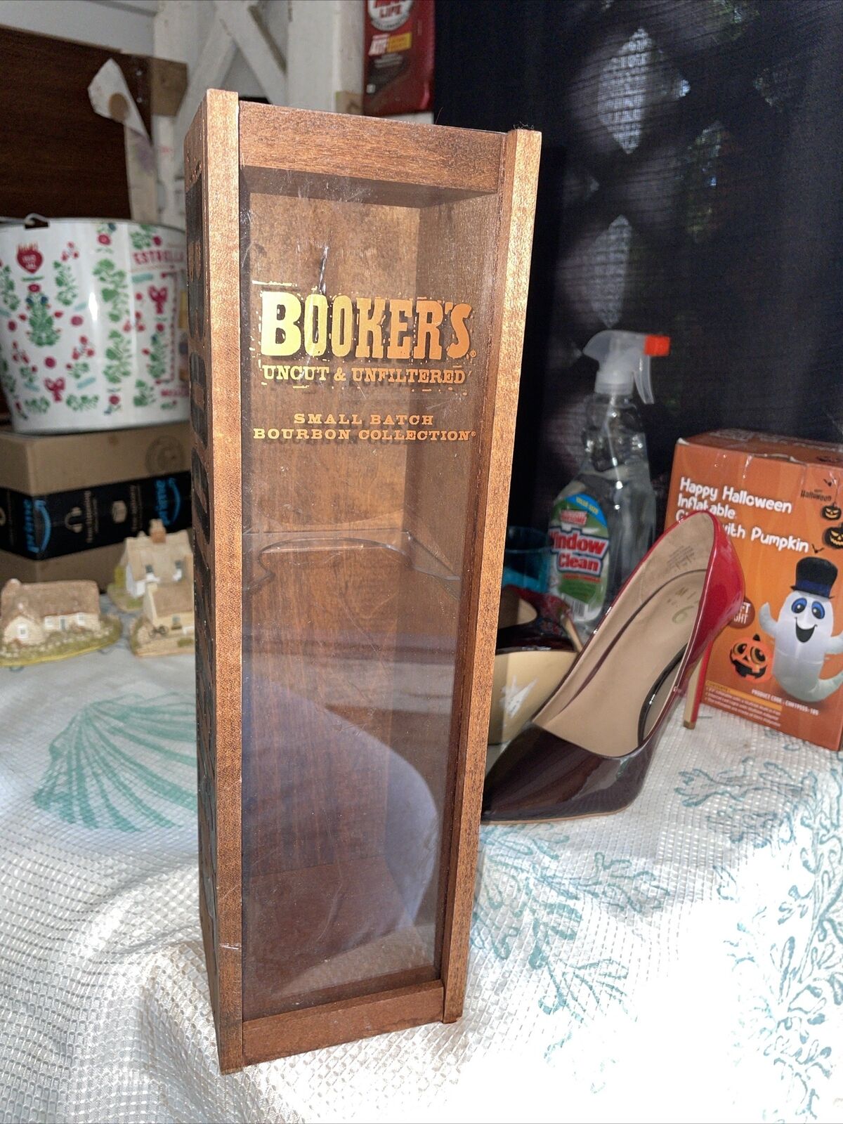 Booker\'s True Barrel Bourbon Highest Grade Bourbon Empty Wooden Display Box