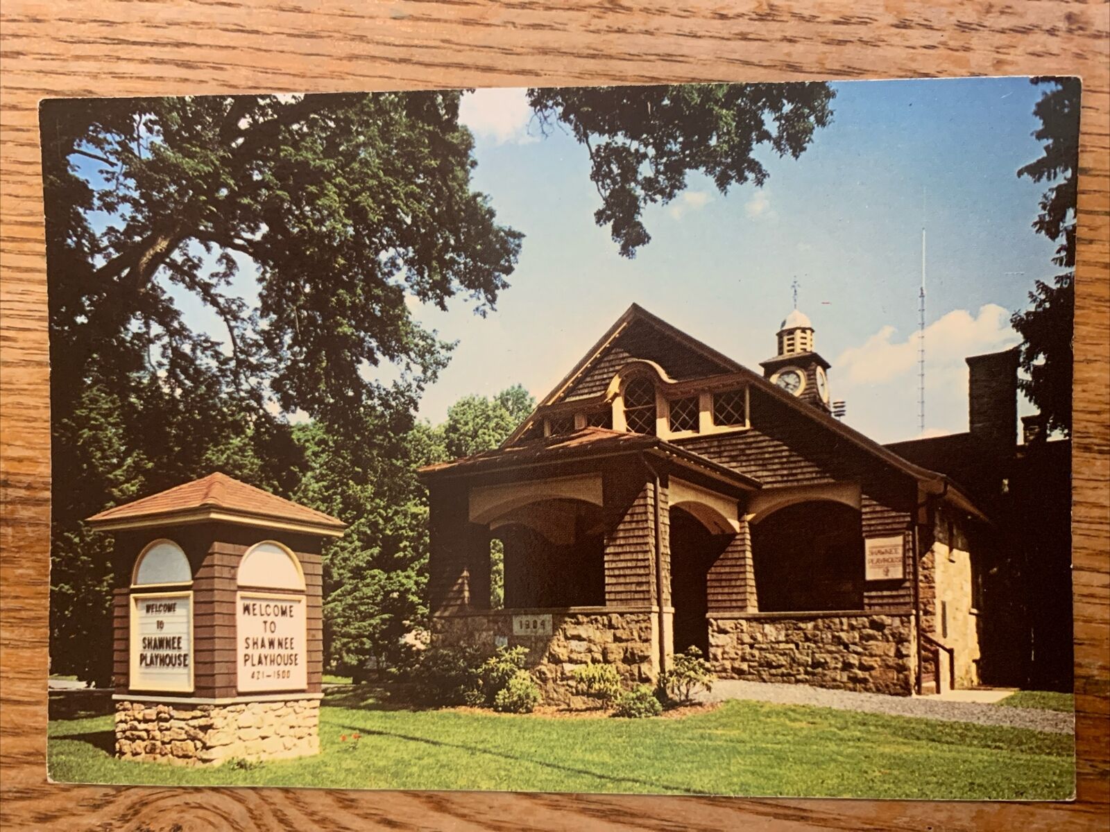 shawnee playhouse shawnee on delaware pennsylvania postcard