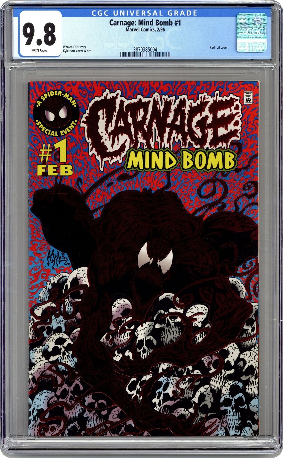 Carnage Mind Bomb #1 CGC 9.8 1996 3870385004